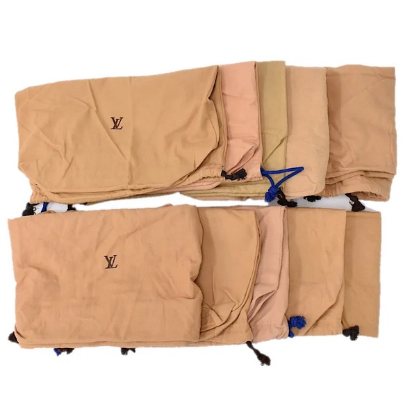 Louis Vuitton Accessories - LOUIS VUITTON Vintage LV Monogramed Drawstring Dust Bags Authentic